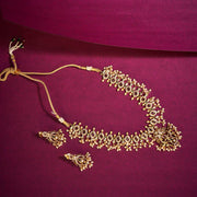 Guttapusalu matt gold pearl necklace