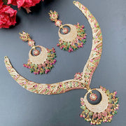 MULTICOLOURED JADAU NECKLACE