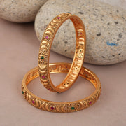 BEAUTIFUL STONE BANGLE SET