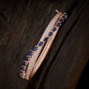 rose gold plated zircon stone bracelet