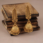 CUTE GOLD PLATED JHUMKA EARRING