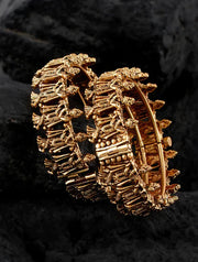 Gold Tone Temple Bangles