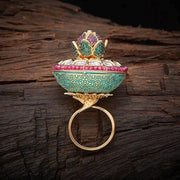 Kundan Finger Ring