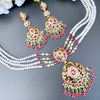 MULTICOLOURED JADAU PEROI NECKLACE