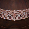 rose gold plated zircon stone choker set