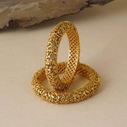 ANTIQUE GOLD OPENABLE STONE KADA