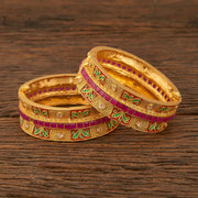 Antique Openable Bangles With Gold Plating