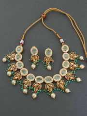 TURQUOISE KAMINI JEWELLERY SET