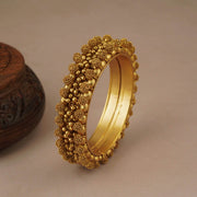 PLAIN ANTIQUE GOLD BALLS OPENABLE KADA