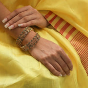 Gold Plated Tribal Bangles