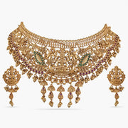 Gold Plated Antique Choker Set