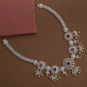 Ravindra CZ Long Necklace Set