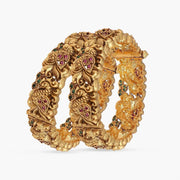 Gold Plated Antique Bangles