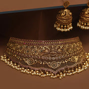 Antique Lakshmi Design Choker Set