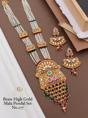 Brass High Gold Antique-Necklace