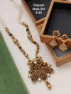 Gold Plated Pandant With Moti Mala Necklace Set