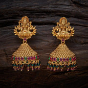 Gold-Plated Traditional Jhumka Earrings