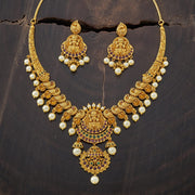 Synthetic Stones & Beads Antique Necklace