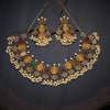 Synthetic Stones & Beads Antique Necklace