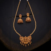 Gold-Plated Necklace Set With Stonework