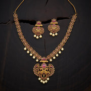 Synthetic Stones & Beads Necklace Set