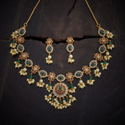 Synthetic Stones & Beads Necklace Set