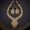 Green Bridesmaid Short Necklace With Kundan Work