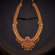 Gold Plated Temple Paisley Addigai Necklace